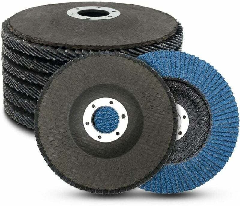 Fächerschleifscheiben, 125 mm Fächerschleifscheiben, Körnung 40/60/80/120, Scheibenfächer, Schleifscheiben zum Entfernen...