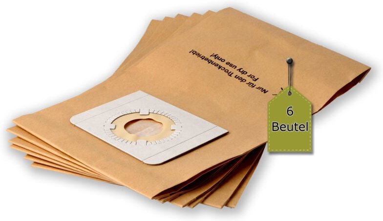 6 Staubsaugerbeutel passend für fam 30 l Wet & Dry