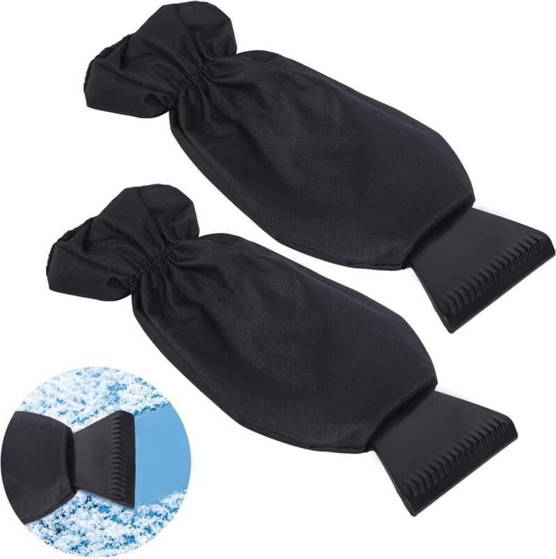 SHINING HOUSE Stück Autofenster-Autofenster-Auto-Windschutzscheiben-Rakel mit Handschuh, Auto-Windschutzscheiben-Schaber...