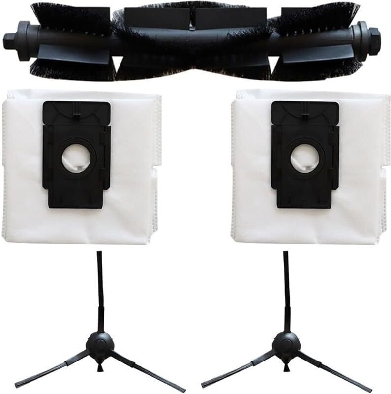 FOREHILL Ersatzteilset für Verefa L11 Pro Staubsauger mit Haupt- und Seitenbürste sowie zwei Staubbeuteln