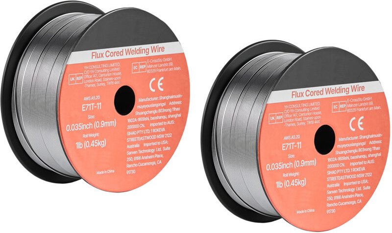Mophorn Fülldraht 0,9mm,MIG-Schweißdraht E71T-11, 0,45kg gasfreie Drahtrolle mit minimaler Spritzerbildung für vielseiti...