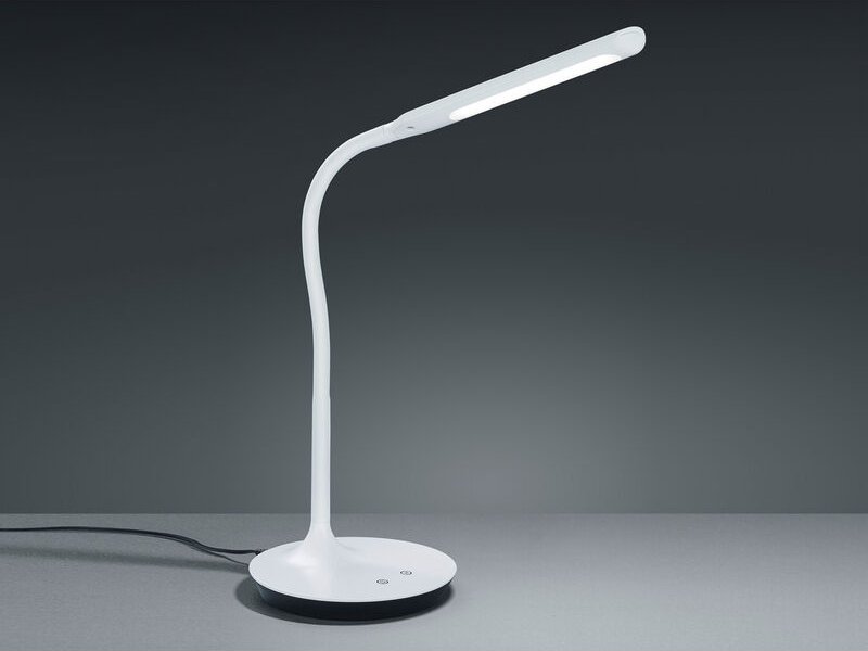 Thumbnail - Led Schreibtischleuchte polo Weiß matt dimmbar 41cm hoch mit Flexgelenk