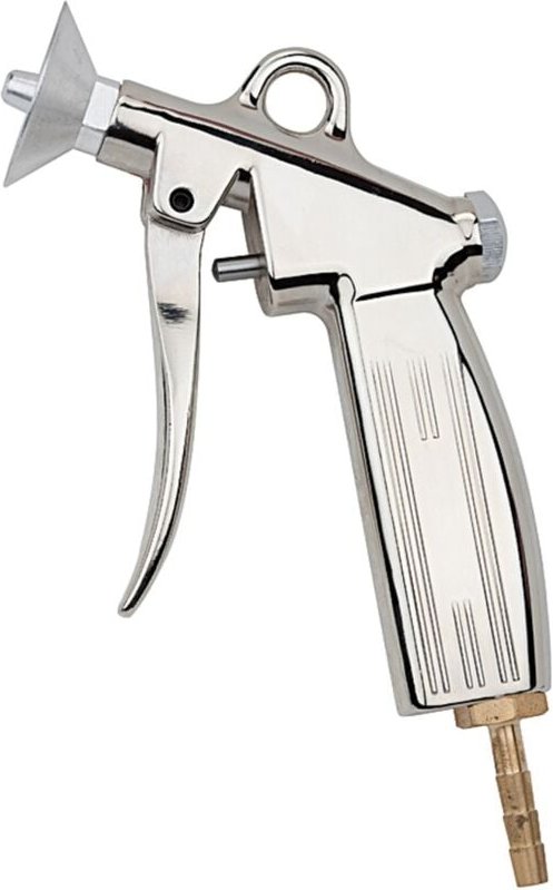 Blaspistole, Schutzschild, Alu-Druckguss vernickelt, Tülle lw 13 - Riegler