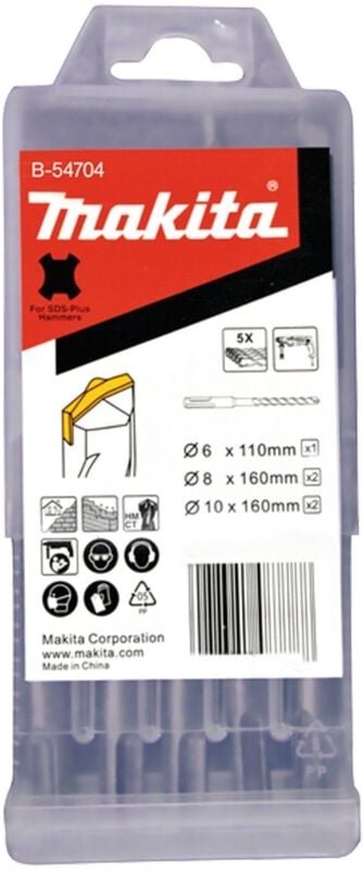 Sds plus Bohrer-Set ø 6, 8, 10 mm - B-54704 - Makita