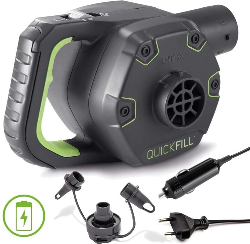 Thumbnail - Luftpumpe Akku Quick Fill schwarz Campingzubehör - Intex