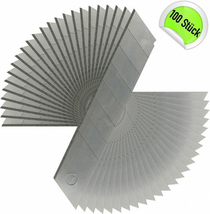 Tooltraders - Cuttermesser Abbrechklingen Teppichmesserklingen Ersatzklingen 100 Stück 18mm