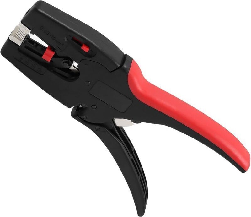 Automatischer 2-in-1-Abisolierer für Elektriker, mit integriertem Schneidwerkzeug für Kabel von 32–7 AWG (0,03 mm²–10 mm...