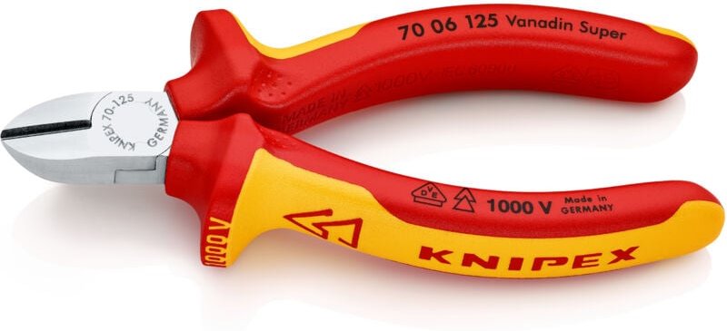 70 06 125 Seitenschneider isoliert Mehrko. vde verch. 125 mm - Knipex