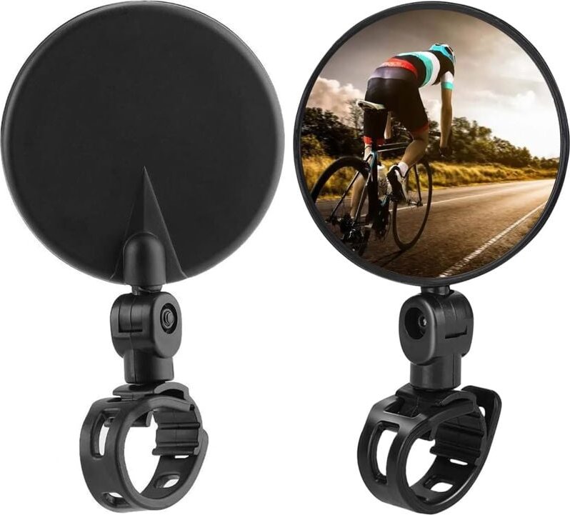 Fahrradrückspiegel, drehbarer Lenkerspiegel, Lenker-Fahrradspiegel, verstellbarer, um 360 Grad drehbarer Universal-Fahrr...