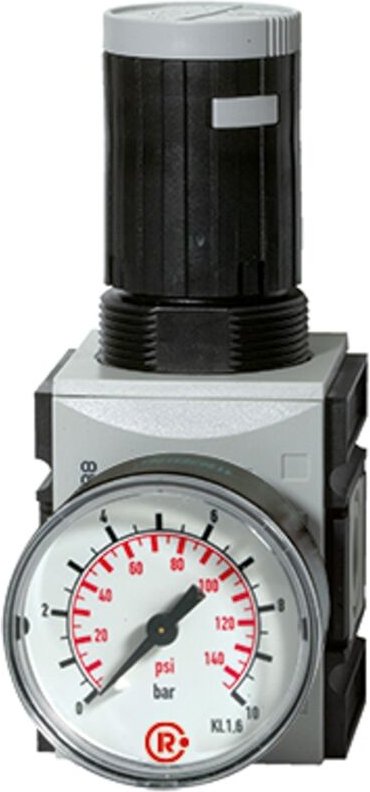 Riegler - Präzisionsdruckregler »futura«, mit Mano, bg 2, g 1/2, 0,5-16 bar