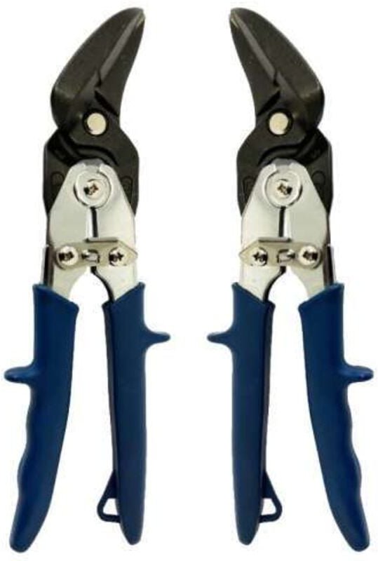 Idealscheren Blechscheren Set links & rechts, Hebelübersetzung, f. Edelstahlbleche geeignet - Freund