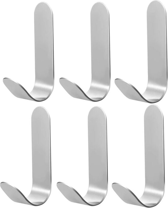 ganchos adhesivos de pared de acero inoxidable, impermeables, para toallas, con caja, para baño, cocina, oficina, sala d...