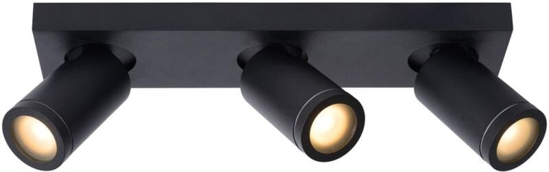 Thumbnail - Taylor - Deckenstrahler Badezimmer - led Dim to warm - GU10 - 3x5W 2200K/3000K - IP44 - Schwarz - Lucide