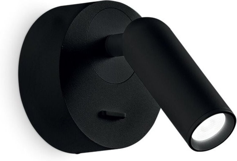 Dekoratives rundes LED-Leselicht Schwarz, 3000K 3,5W