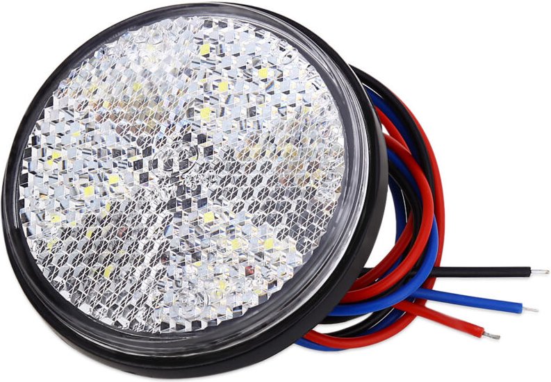 LED-Anhängerbeleuchtung, 12 v, Anhänger-Rücklicht, 2 Stück, Anhänger-Auto-Bremslicht, runder Reflektor, LED-Umrissleucht...