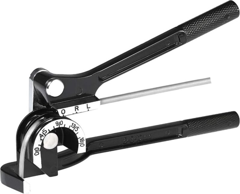 Manueller Rohrbieger, 3-in-1 für 1/4 Zoll, 5/16 Zoll, 3/8 Zoll, 0–180 Grad Rohre, Rohrbieger, Biegewerkzeuge für Kupfer-...