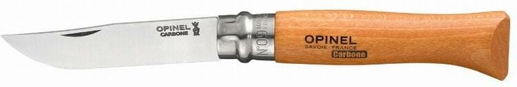 OPINEL Messer Nr. 9 Karbonklinge mit Sicherheitsring - 113090