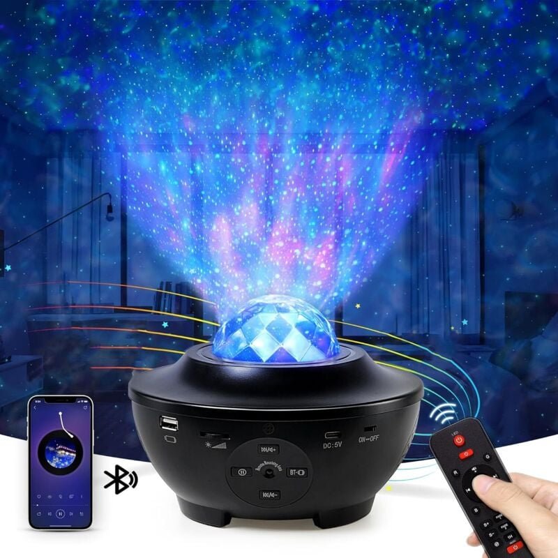 Galaxie-Sternenhimmel-Projektor für Schlafzimmer, Sternenprojektor-Nachtlicht