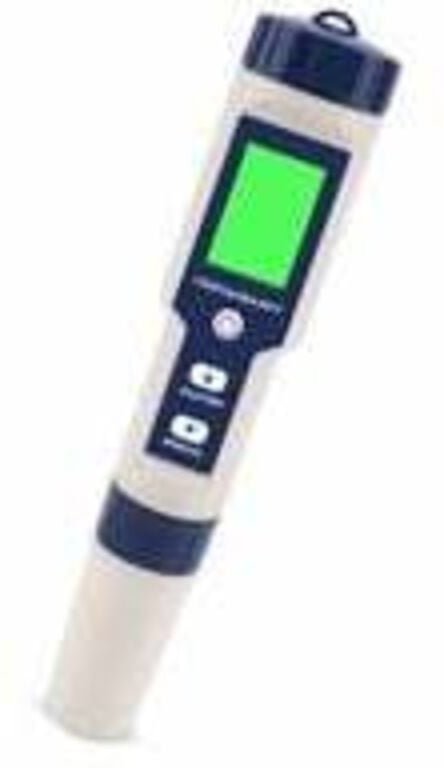 Elektronischer 5-in-1-pH-Meter-Tester, Wasserqualitätsmessgerät mit Salzgehalt-, Temperatur-, pH-, tds- und EC-Messung, ...
