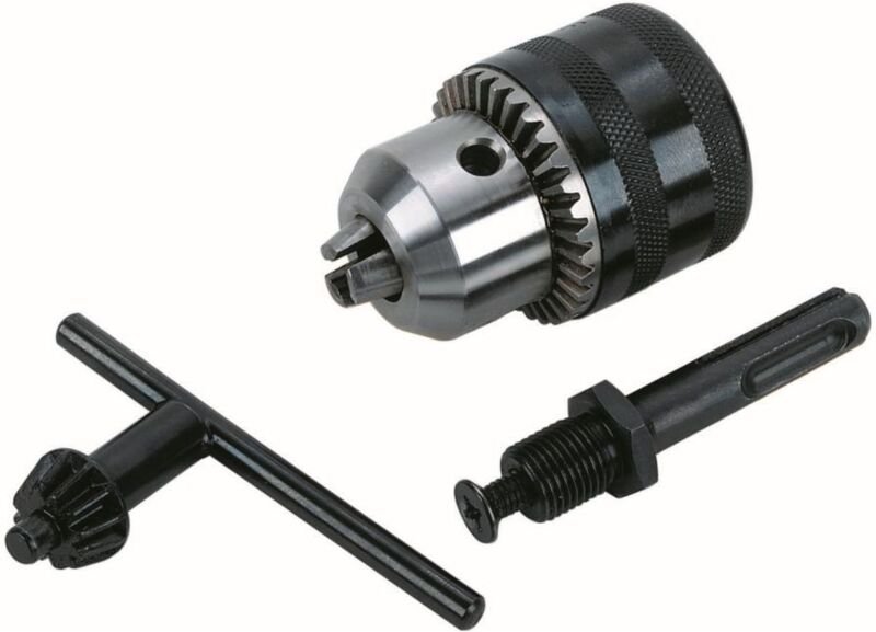 Wolfcraft - SDS-Plus Set Bohrfutter Bohrfutterschlüssel Bohrfutter-Adapter SDS-Meissel