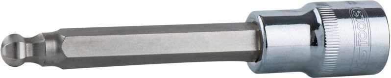 1/2" CHROMEplus Bit-Stecknuss Innensechskant,Kugelkopf, lang, 14 mm, 200 mm