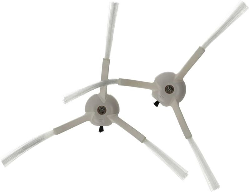 Vhbw - 2x Seitenbürste kompatibel mit Proscenic M7 Pro, M7 Saugroboter - Reinigungsbürsten Set, links/rechts, weiß
