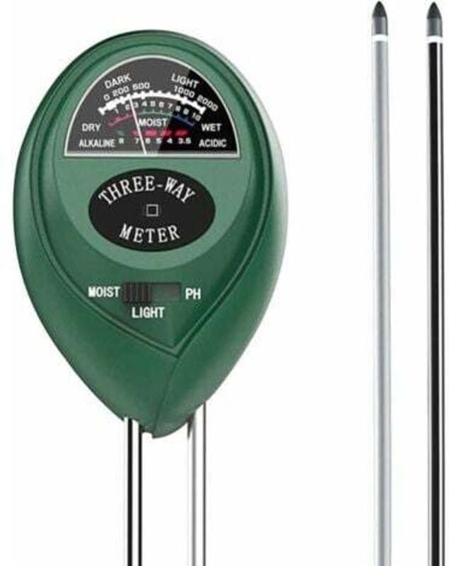 Lablanc - 3-in-1-Bodentester, Boden-pH-Tester, Bodenfeuchtigkeitsmessgerät, Bodenlichtintensitätstester, 3-in-1-Bodentes...