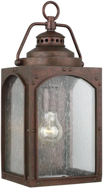 Elstead Randhurst Outdoor 1 Leichte mittlere Wandlaterne, Kupferoxid, IP44, E27