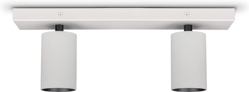 Paco Home - Deckenlampe Wohnzimmer Wandleuchte Schwenkbare Spots Modern Küche Schlafzimmer Typ 1 - 2x GU10, Weiß-Schwarz