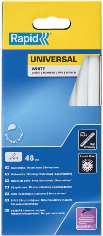 Thumbnail - Rapid - Weißer Universal-Klebestift 190 mm x 48 Sticks - Box isaberg - 5001412