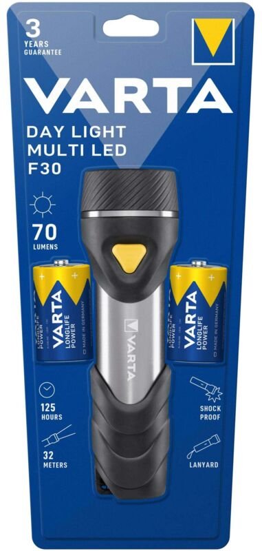 Varta - Day Light Multi led F30 led Taschenlampe batteriebetrieben 70 lm 125 h 473 g