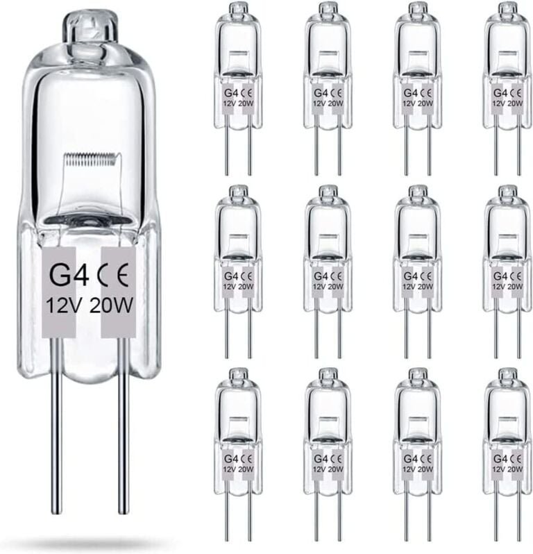 G4-Glühbirne 12 V 20 W, Halogenglühbirne G4 20 W, dimmbare Halogenglühbirne für Dunstabzugshauben, Halogenlampe G4 2700 ...