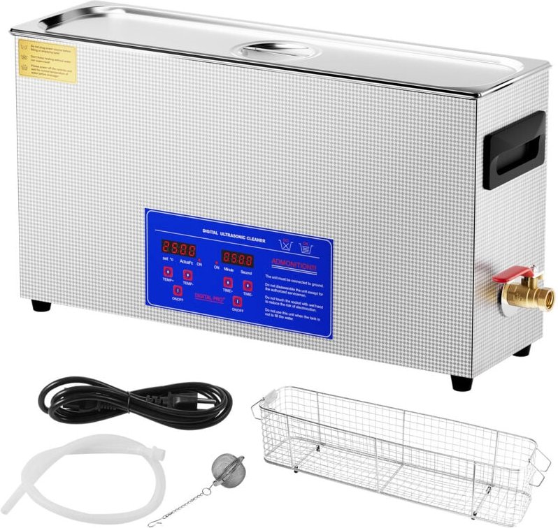 10L Ultraschall-Waffenreiniger, 300W digitale Reinigungsmaschine mit Heizung und Timer, 40 kHz Ultraschallreiniger für W...