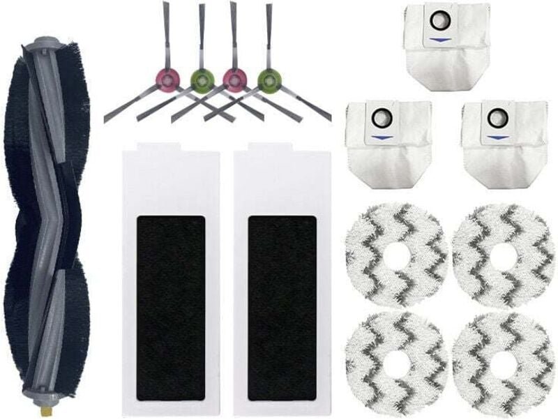 Zubehör für Ecovacs Deebot X1 Omni / X1 e Omni / X1 Turbo Staubsauger, 1 Hauptbürste, 4 Seitenbürsten, 4 Mopp, 2 Filter,...