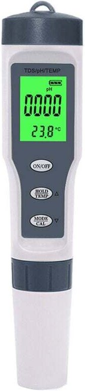 Digitales pH-Meter, Wasserqualitätstester zum Testen von pH/TDS/Temperatur, hohe Genauigkeit, Test für Trinkwasser, Haus...