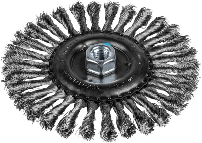 PFERD TOOLS Rundbürste gezopft RBG Ø 178x13 mm M14 Edelstahl-Draht-Ø 0,35 mm Winkelschleifer