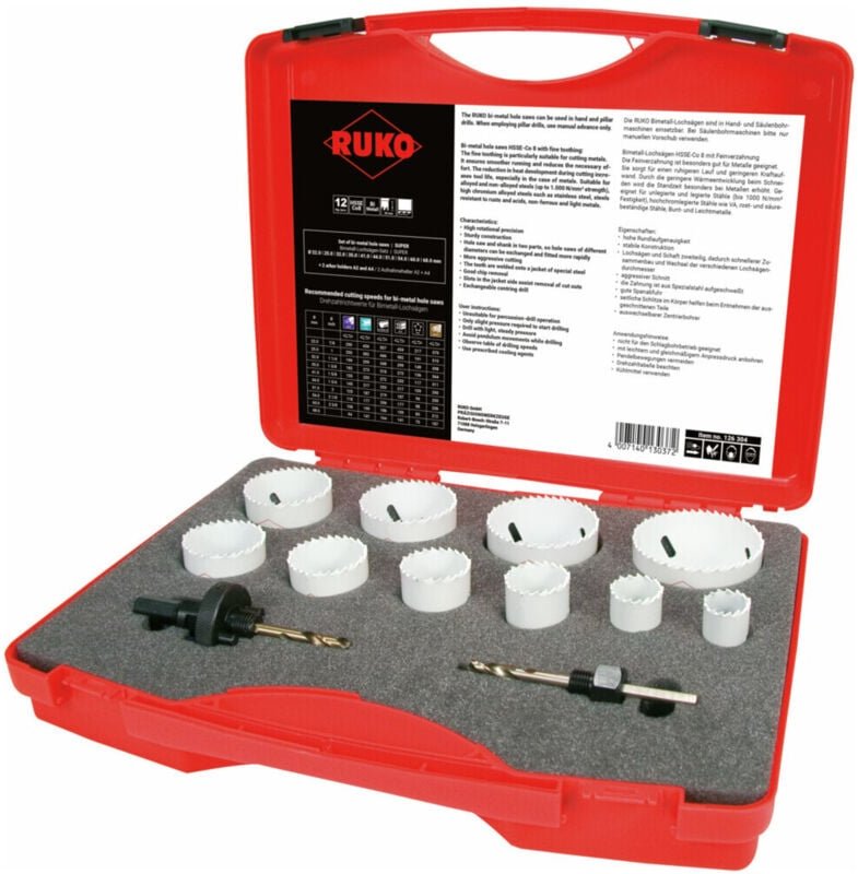 Ruko - 126304 Lochsägen-Set 12teilig 1 St.