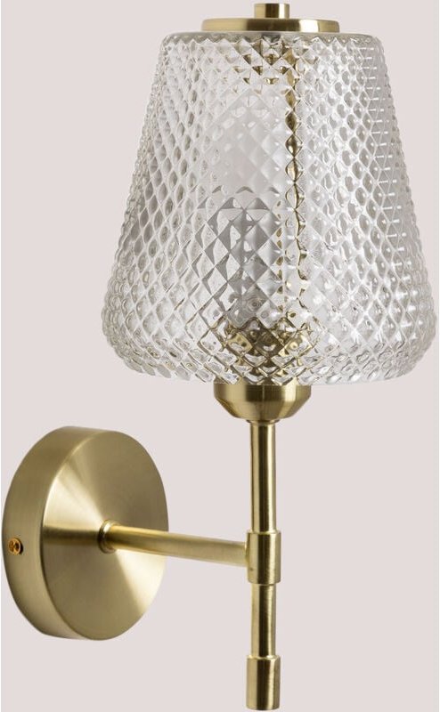 Wandleuchte Taylor aus Eisen und Glas Vergoldet - Sklum