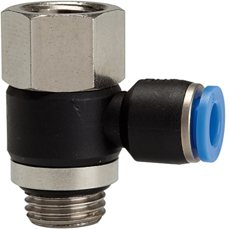 Riegler - L-Steckverschr. »Blaue Serie« drehbar, G3/8 i./a., max.15, ø 12mm