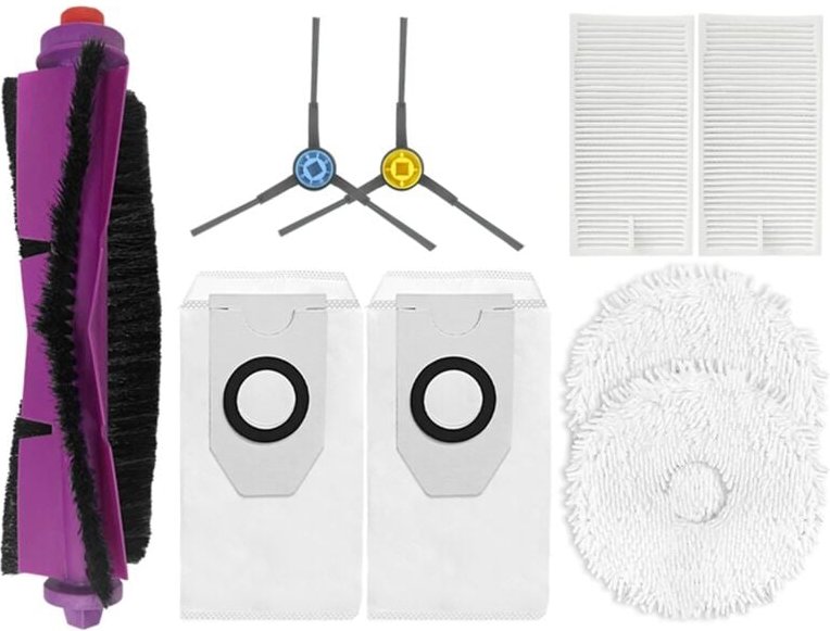 Für V12 Roboter Wichtigsten Seite Pinsel Mopp Tuch Hepa-Filter Staub taschen