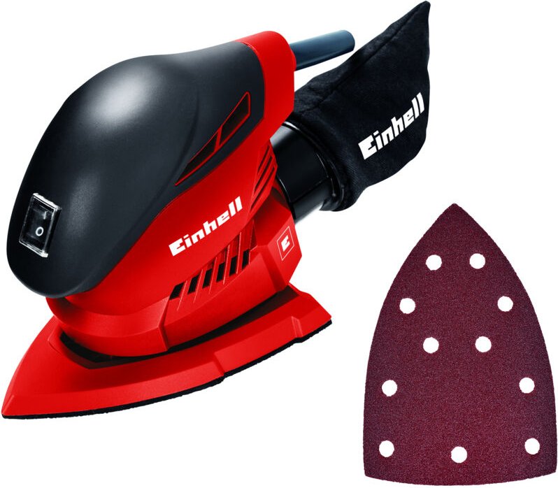 Multischleifer th-os 1016 (100 w, Schleiffläche 104 cm², Staubfangsack und Absaugadapter, Klett-Schleifpapier P120) - Ei...