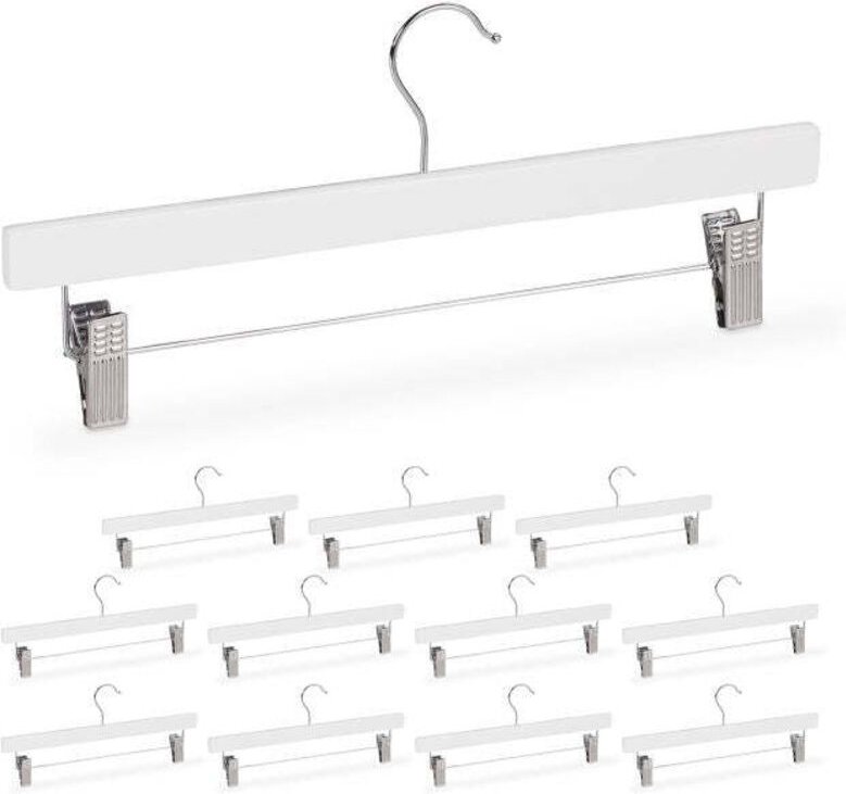 Hosenbügel aus Holz, 12er-Set