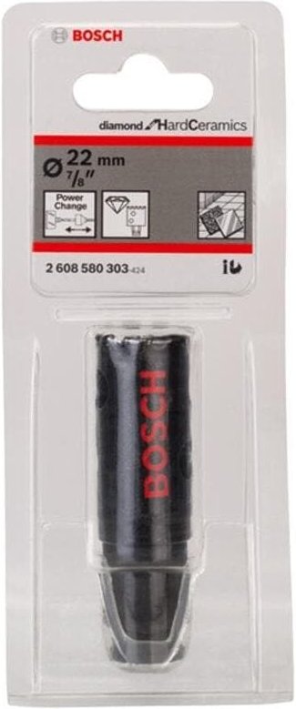 Diamantlochsäge Diamond for Hard Ceramics 22 mm, 7/8' - Bosch
