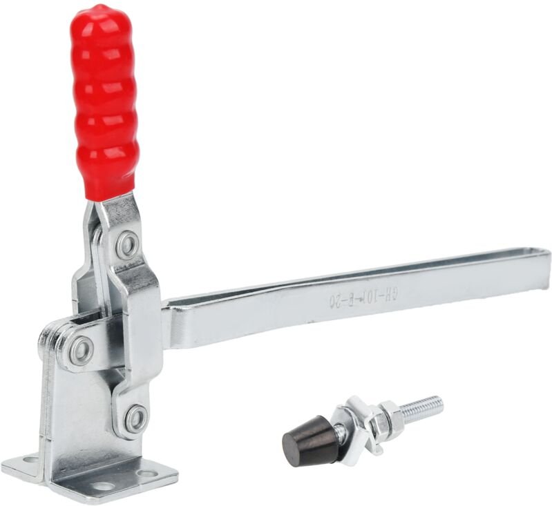 Ej.life - Druckspitzenklemme, Verlängerter Schnellspanner, Manuelle Kniehebelklemme, Segenskraft 180 Kg, für Holzbearbei...