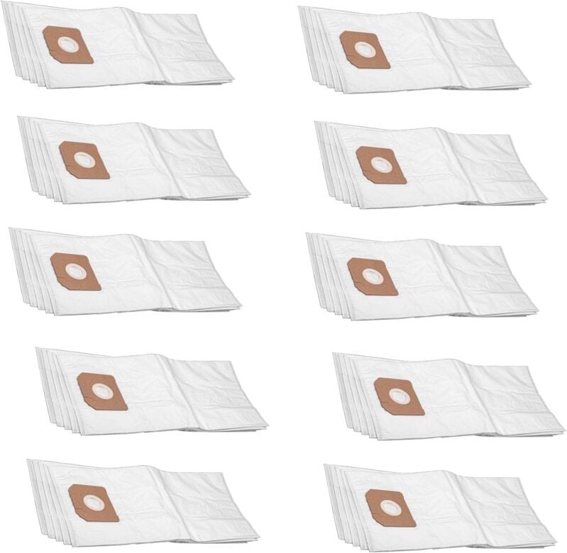 50x Staubsaugerbeutel Ersatz für Kärcher 6.904-407.0 für Staubsauger - Mikrovlies, Weiß - Vhbw