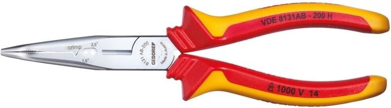 Sb vde 8131 AB-200 h VDE-Mehrfachzange 200 mm gewinkelt Hüllenisolierung