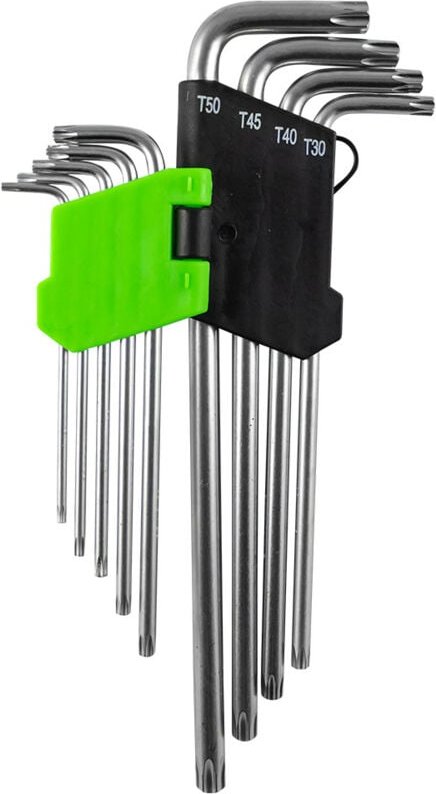 Set mit 9 extra langen Torx-Schlüsseln JBM 53737