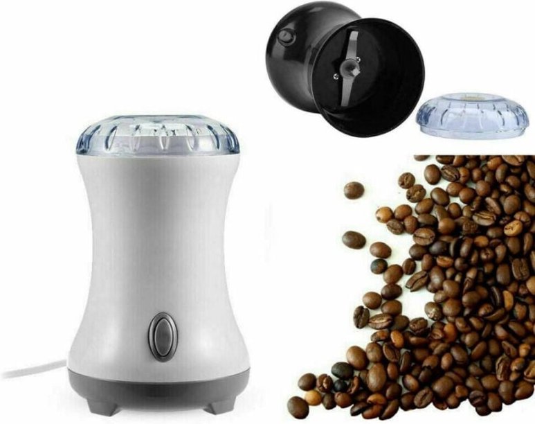 Trade Shop Traesio - Trade Shop - elektrische kaffee gewürz pfeffer nuss mühle 200 w kapazität 70 gr stahlklingen 601 -