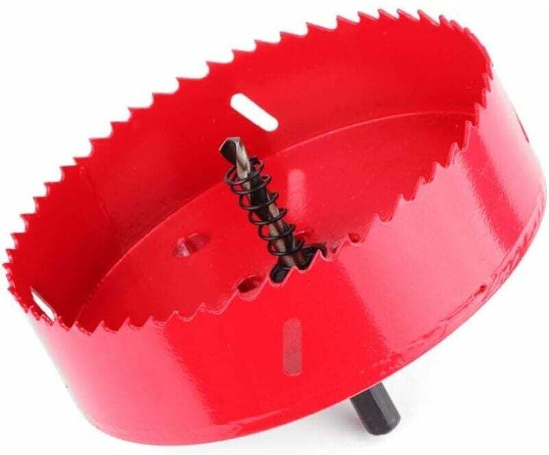 M42 Bi-Metall-Lochsäge, 110 mm, Lochsäge, Holzlochsäge, Lochsäge für Aluminium, Holz, Kunststoff, Rohr, Metall, Bohrer-S...