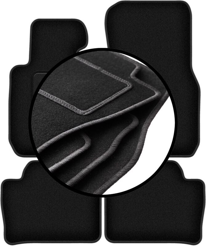 Komplettset Veloursmatten für: BMW 3 F31 Touring xDrive (2012-2019)